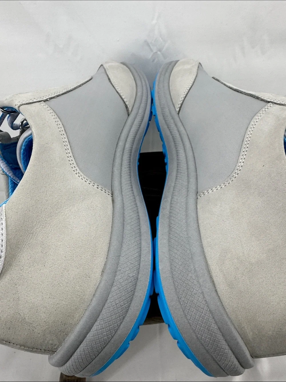 SAS Womens Sporty Walking Shoes in Gray w/ Blue, sz 12 W